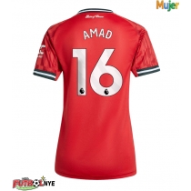 Camiseta Manchester United Amad Diallo #16 Primera Equipación para mujer 2025-26 manga corta